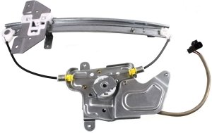 Power Rear Window Regulator with Motor for Pontiac Grand AM 1999-2005 Sedan, Left (Driver) Side, Replacement
