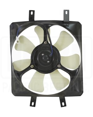 Radiator Cooling Fan Assembly for 1994 Hyundai Excel, Motor/Blade/Shroud Assembly,  2535024000-PFM, Replacement
