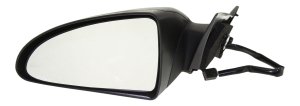 Power Mirror for Pontiac G6 2006-2009, Left (Driver), Manual Folding, Non-Heated, Textured, Convertible/Coupe, Replacement