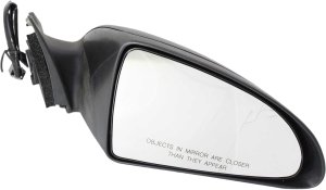 Power Mirror for Pontiac G6 2006-2009, Right (Passenger), Manual Folding, Non-Heated, Textured, Convertible/Coupe, Replacement