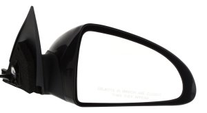 Power Right (Passenger) Mirror for Pontiac G6 2008-2009, Manual Folding, Non-Heated, Paintable, Convertible/Coupe, Replacement