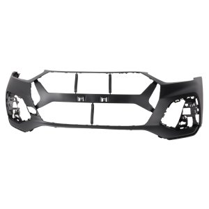 Front Bumper Cover for Audi Q5/SQ5/Q5/SQ5 Sportback 2021-2023, Primed (Ready to Paint), w/o Parallel Park Assist Sensor Hole, w/o Headlight Washer Hole, Replacement