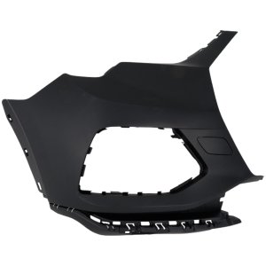 Front Bumper End Assembly for Audi Q3 2019-2023, Right (Passenger), Primed (Ready to Paint), without S-Line Package, without Parallel Park Assist Sensor, without Parking Aid Sensor, Replacement