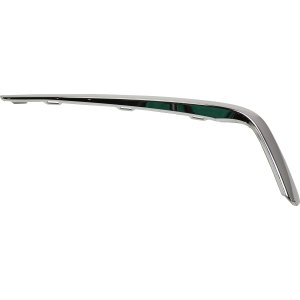 Front Bumper Molding Garnish for Acura MDX 2017-2020, Left (Driver) Side, Chrome, Excluding A-Spec Model, Replacement