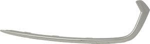 Front Bumper Grille Molding for Acura TLX 2018-2020, Right (Passenger), Painted Silver, Replacement