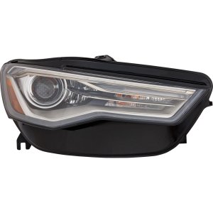 Headlight for Audi A6/S6 2016-2018 Right (Passenger), Lens and Housing, Xenon Light without HID Kit, with Auto Level Lights, Replacement