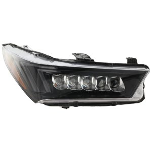 Headlight Assembly for Acura MDX A-Spec Model, 2017-2020, Right (Passenger), LED, without Logo, Replacement