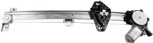 Front Window Regulator for Acura RDX 2007-2012, Left (Driver), Power, with Motor, 6 Pins, Replacement