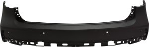 Rear Bumper Cover for Acura MDX 2019-2020 Upper, Primed (Ready to Paint), with Parking Aid Sensor Holes, Replacement