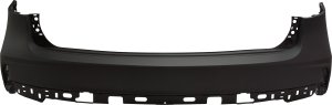 Rear Bumper Cover for Acura MDX 2019-2020, Upper Position, Primed (Ready to Paint), Without Parking Aid Sensor Holes, Replacement
