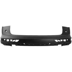 Rear Bumper Cover for 2021-2023 Q5, Primed (Ready to Paint), Without S-Line Package, Without Parallel Park Assist, Replacement