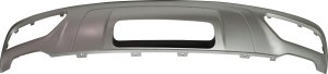 Rear Lower Valance for Audi Q5 2018-2020, Painted Silver Gray, with Trailer Hitch, Replacement