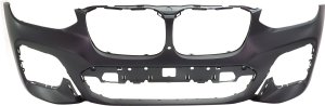 Front Bumper Cover for BMW X3 (2018-2021), BMW X4 (2019-2021), 30I/M40I Models with M Sport Package, Features Parking Assist Sensor Holes and Parking Assistant Plus, Replacement