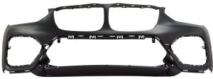 Front Bumper Cover for BMW X3 30I Luxury Line 2018-2021, Primed (Ready to Paint), Without M Sport Package, With Park Assist Sensor Holes, Without Parking Assistant Plus, Replacement