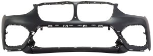 Front Bumper Cover for BMW X3 30I Luxury Line 2018-2021, Primed (Ready to Paint), Without M Sport Package, With Park Assist Sensor Holes, Parking Assistant Plus, Replacement