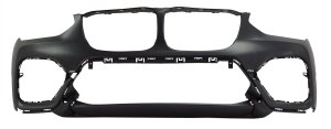 Front Bumper Cover for BMW X3 2018-2021, XLine 30I Model, Primed (Ready to Paint), without M Sport Package, with Park Assist Sensor Holes, without Park Assistant Plus, Replacement