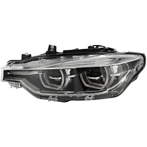 LED Headlight Assembly for BMW 3-Series (2016-2019), Left (Driver), with Adaptive Headlights for Standard/Luxury Line Models, fits Sedan (2016-2018) / Wagon, Replacement