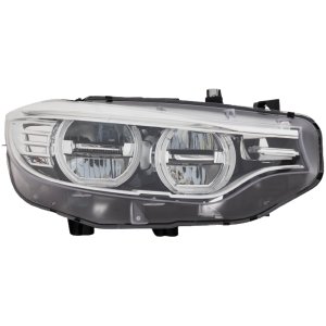 LED Headlight Assembly for BMW 4-Series (2014-2017), M3 Sedan (2015-2018), M4 (2016-2017), Right (Passenger), without Logo, Convertible/Coupe/Hatchback, Replacement Models: 428i, 435i, M3, M4.