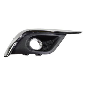 Fog Light Cover for Buick Envision 2016-2018, Right (Passenger) Side, Silver Black, Replacement