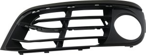 Front Fog Light Molding for BMW 5-Series 2014-2016, Left (Driver), Textured Black, Without M Package, Luxury/Modern Line, Sedan, Replacement