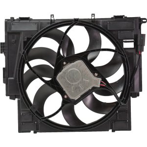 Radiator Fan Assembly for BMW 5-Series, Single, 2.0L Engine Sedan, Fits 2012-2016 Models, Replacement