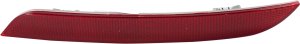 Rear Bumper Reflector Light for BMW 5-Series 2011-2013, Right (Passenger), Without M Package, Replacement Models: 520i, 523i, 528i, 535i, 540i, 550i