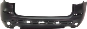 Rear Bumper Cover for BMW X3 2018-2021, Primed (Ready to Paint), without M Sport Package, without Park Assist Sensor Holes, with Trailer Hitch, 30I Models, Replacement