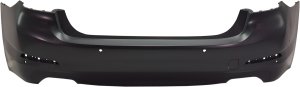 Rear Bumper Cover for BMW 540I 2017-2020, Primed (Ready to Paint), without M Package, without Luxury Package, with Park Distance Control, without Park Assist Sensor Holes, Replacement