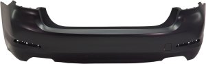 Rear Bumper Cover for BMW 540I 2017-2020, Primed (Ready to Paint), without M Package, with Luxury Package, without Park Distance Control, Replacement