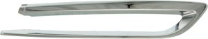 Rear Bumper Molding for BMW 5-Series 2014-2016, Right (Passenger) Side, Outer, Chrome, Luxury Line Without M Sport Package, Sedan, Replacement, fits models: 528i, 535i, 550i.