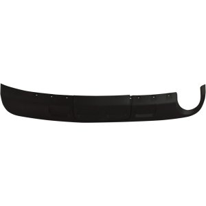 Rear Lower Valance for Buick Envision 2016-2018, Textured Black, with Single Exhaust Holes, Replacement
