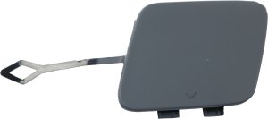 Rear Bumper Tow Hook Cover for 2016-2019 BMW 7-Series, Primed (Ready to Paint), Without M Package, Replacement