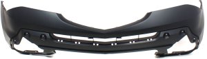 Front Bumper Cover for Acura MDX 2007-2009, Primed (Ready to Paint), Replacement