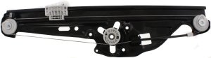 Rear Window Regulator for BMW 5-Series 2004-2010, Right (Passenger), Power, Without Motor, Replacement Models: 520i, 523i, 525i, 527i, 530i, 535i, 540i, 545i, 550i.