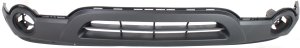 Front Bumper Cover for Chrysler Pacifica 2004-2006, Lower Section, Textured Gray, with Fog Light Holes, Replacement