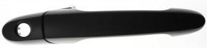 Front Exterior Door Handle for Chevrolet Impala (2006-2013), Buick LaCrosse (2005-2009), Right (Passenger) Side, Smooth Black with Keyhole, Replacement