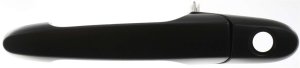 Front Exterior Door Handle for Chevrolet Impala (2006-2013), Buick LaCrosse (2005-2009), Left (Driver), Smooth Black, with Keyhole, Replacement