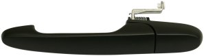 Rear Exterior Door Handle for Chevrolet Impala 2006-2013, Buick LaCrosse 2005-2009, Left (Driver), Smooth Black, Plastic, Replacement