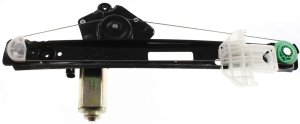Power Rear Window Regulator with Motor for 2000-2007 Ford Focus, Left (Driver), 4-Door/5-Door, Replacement