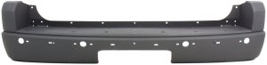 Rear Bumper Cover for Ford Explorer 2006, Primed (Ready to Paint), with Rear Object Sensor Hole, suitable for XLS/XLT Models, Replacement
