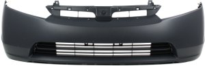 Front Bumper Cover for Honda Civic Sedan 2007-2008, Primed (Ready to Paint), 2.0L Engine, Excludes MUGEN Si, Replacement