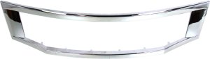 Grille Molding for Honda Accord 2008-2010, Chrome, Sedan, USA/Japan Built, Replacement