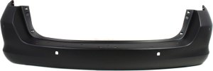 Rear Bumper Cover for Honda Odyssey 2005-2010, Primed (Ready to Paint), with Sensor Hole, Touring Model, Replacement