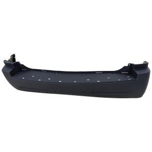 Rear Bumper Cover for 2005-2010 Grand Cherokee, Primed (Ready to Paint), Without Chrome Insert or Tow Hook Holes, Laredo Model, Replacement