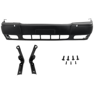 Front Bumper Cover for 2006-2011 Grand Marquis, Primed (Ready to Paint), with Fog Light Holes, Replacement