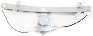 Front Window Regulator for Mitsubishi Mirage 1997-2001, Left (Driver), Power, without Motor, Sedan, Replacement