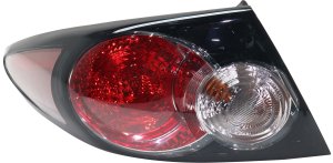 Tail Light Assembly for 2006-2008 Mazda 6, Left (Driver) Outer, Sport Type, without Turbo, Factory Installed, Hatchback/Sedan, Replacement