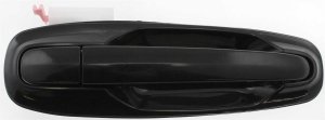 Rear Exterior Door Handle Assembly for 2006-2008 Suzuki Forenza/Reno, Right (Passenger), Smooth Black, Replacement