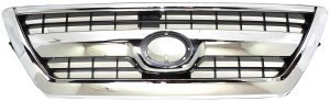 Grille for Toyota 4Runner SR5 Model 2006-2009, Made of Plastic with Chrome Shell and Primed (Ready to Paint) Insert, Replacement