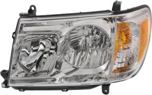 Headlight Lens and Housing for Toyota Land Cruiser 2006-2007, Left (Driver) Side, Replacement